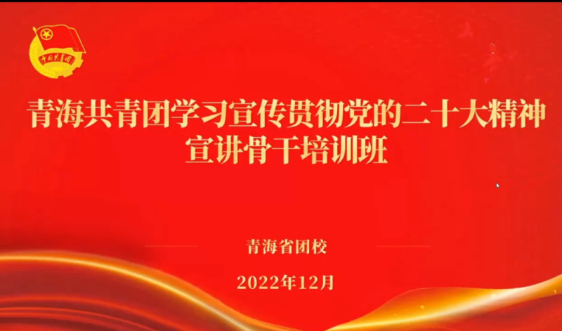 用青年化視角 宣傳黨的二十大精神 ——省物產(chǎn)集團團委組織團員青年干部參加團省委舉辦的學習宣傳貫徹黨的二十大精神宣講骨干培訓(xùn)班